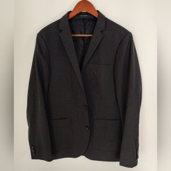 Tiger of Sweden Hoyt Blazer Size 40 Gray Two Button Lined Wool Classic Office - Picture 16 of 16